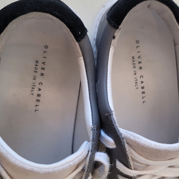 Oliver Cabell Gray and White Sneakers - Picture 7 of 12